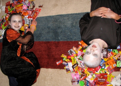 Bed of candy